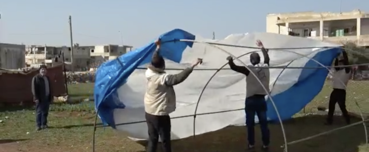 Fabrication de tentes en Syrie – Février 2023